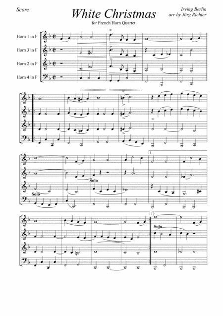 White Christmas Fr Hornquartett Page 2