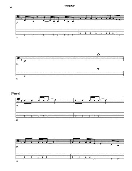 White Man Bass Guitar Tab Page 2