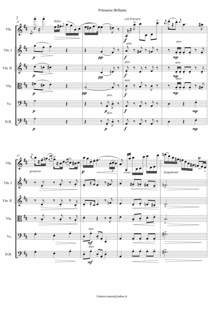 Wieniawski Polonaise Brillante Op 4 For Violin And String Orchestra Page 2