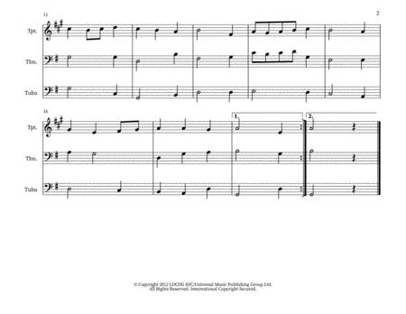 Wilhelmus Van Nassouwe National Anthem Of The Netherlands Brass Trio Page 2