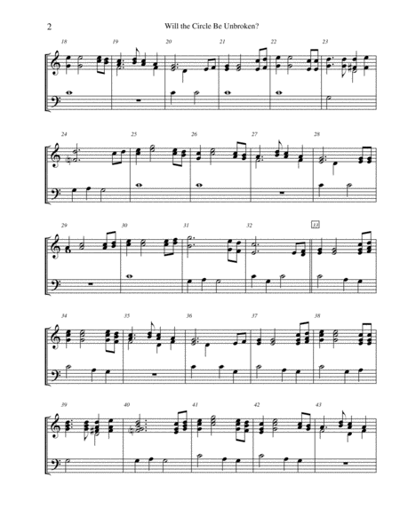 Will The Circle Be Unbroken For 2 Octave Handbell Choir Page 2