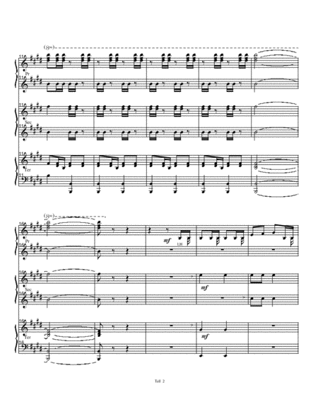 William Tell Overture Piano Trio 1 Piano 6 Hands Page 2