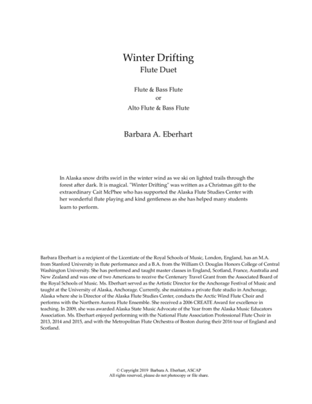 Winter Drifting Flute Duet Page 2