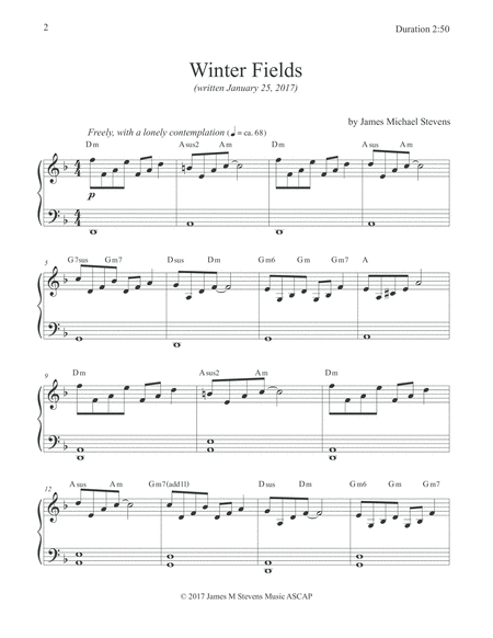 Winter Fields Reflective Piano Page 2