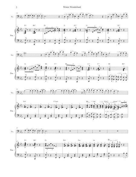 Winter Wonderland Cello Solo And Piano Page 2