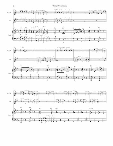 Winter Wonderland Duet For Bb Trumpet And French Horn Page 2