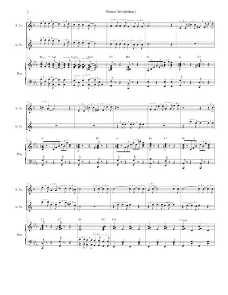 Winter Wonderland Duet For Soprano And Alto Saxophone Page 2