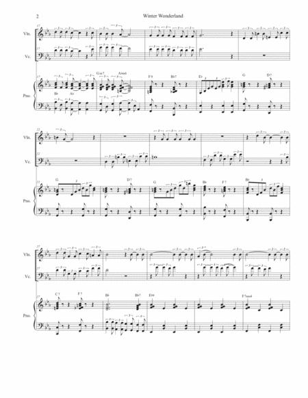 Winter Wonderland Duet For Violin And Cello Page 2