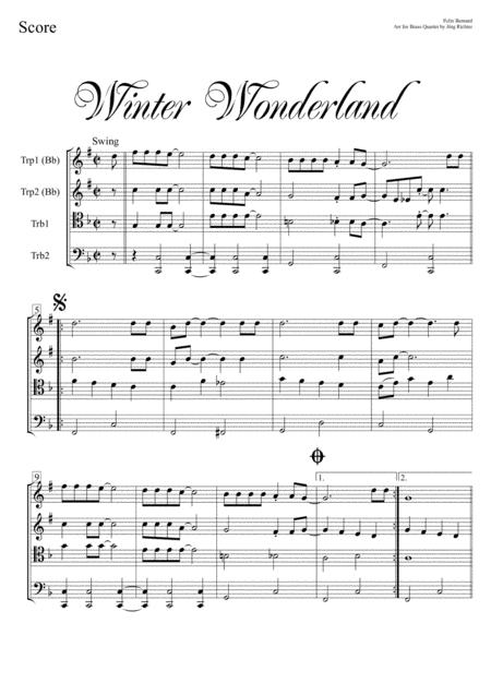 Winter Wonderland For Brass Quartet Page 2