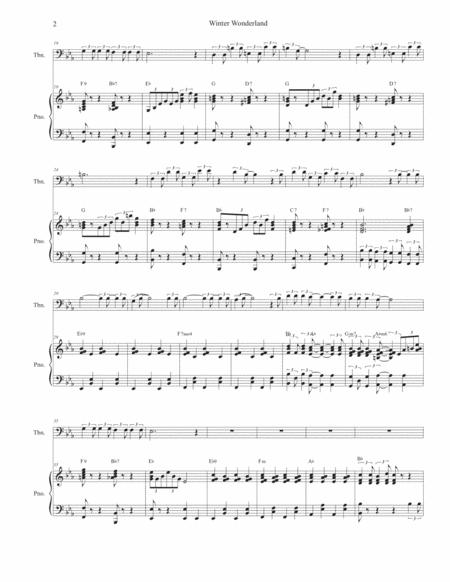 Winter Wonderland Trombone Solo And Piano Page 2