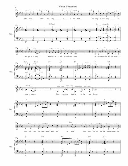 Winter Wonderland Unison Choir Page 2