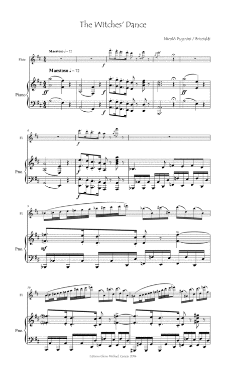 Witches Dance For Flute Piano Page 2