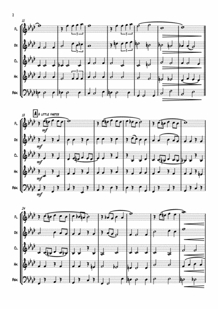 With A Song In My Heart Wind Quintet Page 2