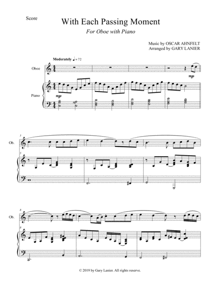 With Each Passing Moment Oboe With Piano Score Part Included Page 2