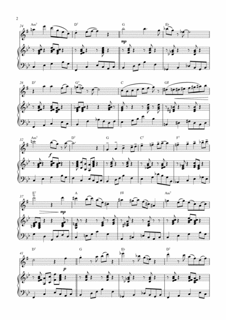 With The Birds Alto Sax Solo Page 2