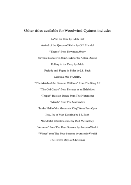 Wonderful Christmastime Arranged For Woodwind Quintet Page 2