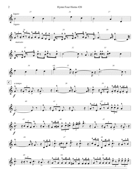 Wonderful Grace Of Jesus Horn Quartet 20 Page 2