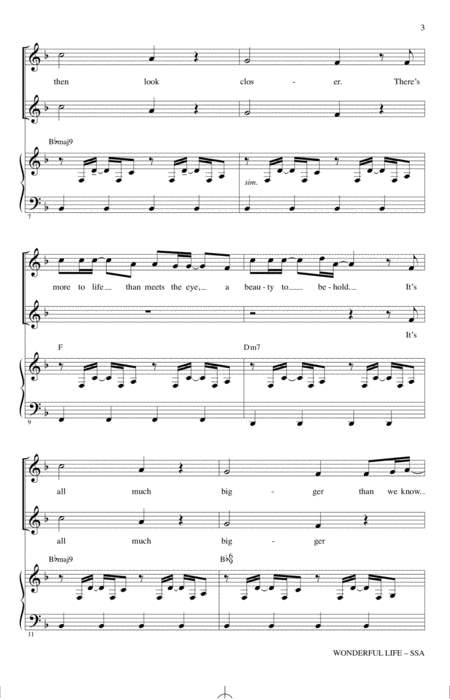 Wonderful Life From Smallfoot Arr Mark Brymer Page 2