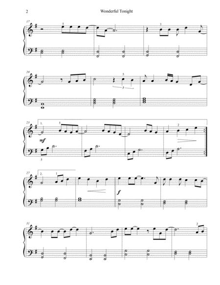 Wonderful Tonight Easy Piano Page 2