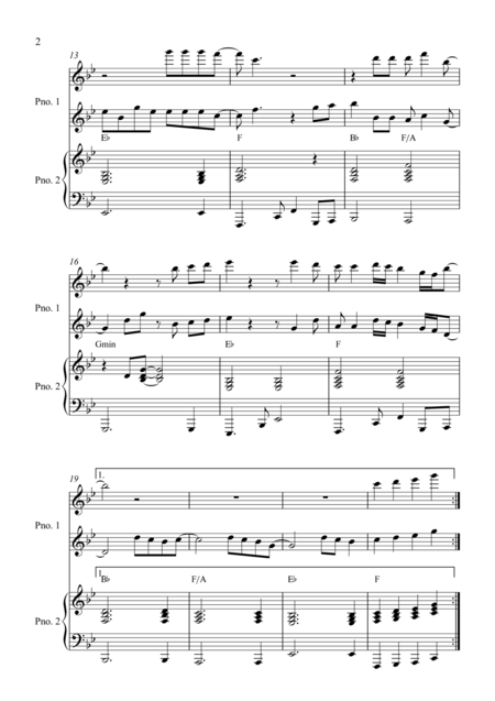 Wonderful Tonight Eric Clapton Piano Duet Page 2