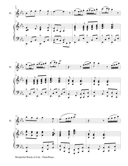 Wonderful Words Of Life Duet Flute And Piano Score And Parts Page 2