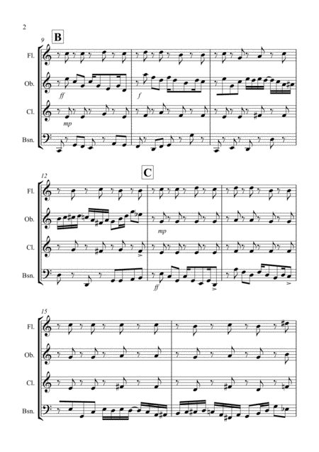 Woodwind Quartet No 1 Movement 1 Page 2
