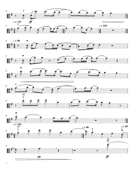 Words Fail Viola Solo Dear Evan Hansen No Piano Accompaniment Page 2