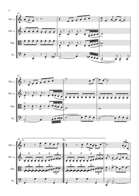 Wouldnt It Be Nice For String Quartet Page 2