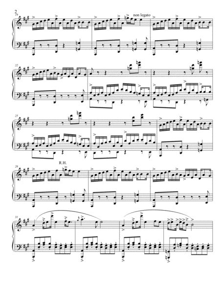 Wranglin For Solo Piano Page 2