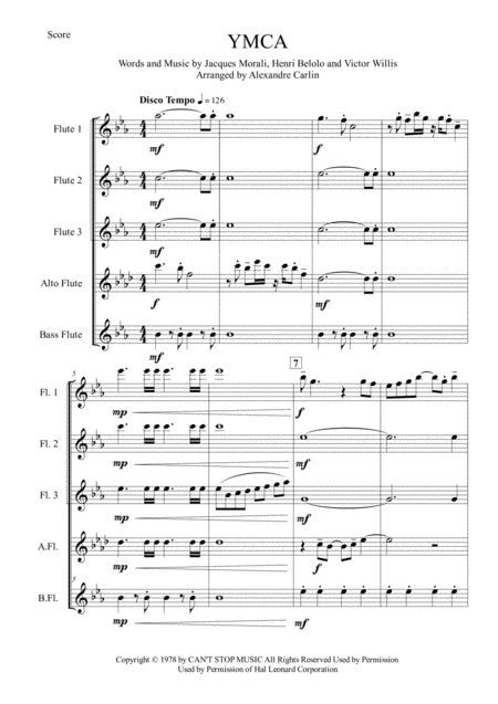 Y M C A Flute Choir Or Ensemble Page 2