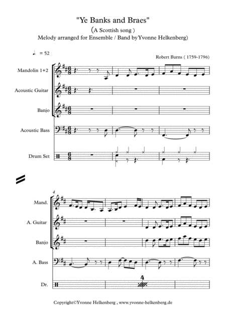 Ye Banks And Braes Arranged For Ensemble Band Page 2