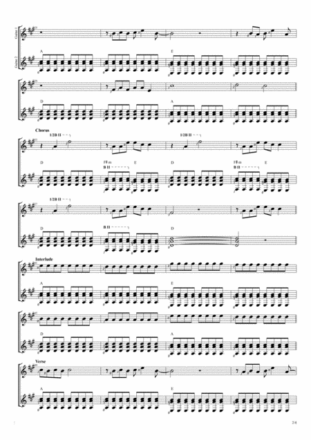 Yellow Duet Guitar Score Page 2