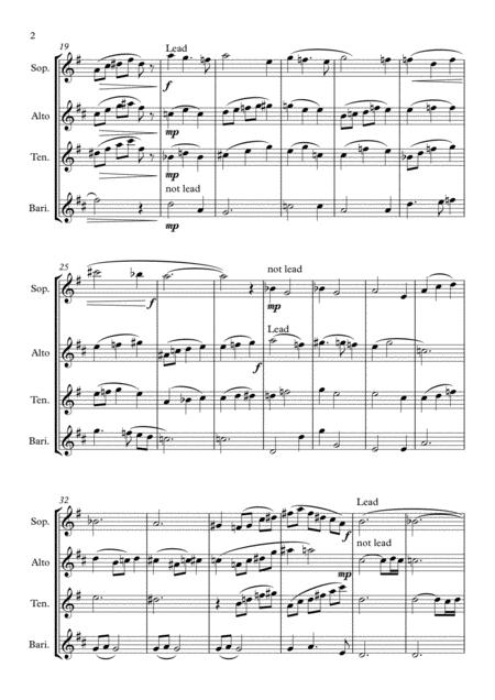 Yellow From Rainbow Suite Saxophone Quartet Page 2