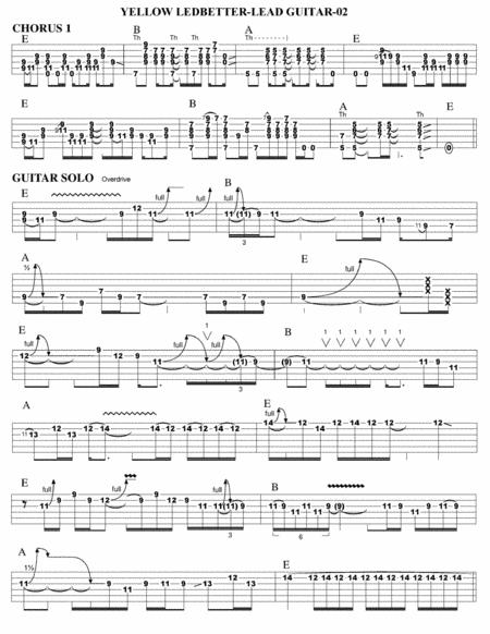 Yellow Ledbetter Guitar Tab Page 2