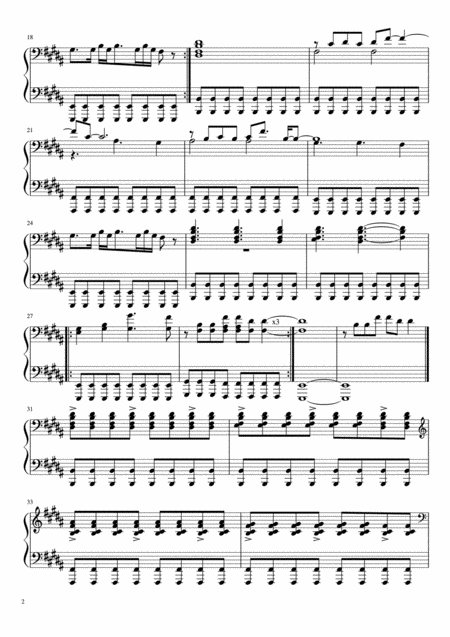 Yellow Piano Solo Original Key Page 2