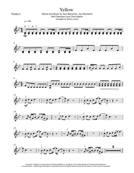 Yellow String Quartet For String Quartet Page 2