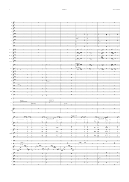 Yellow Submarine Voice Choir And Pops Orchestra Key Of D To Eb Page 2