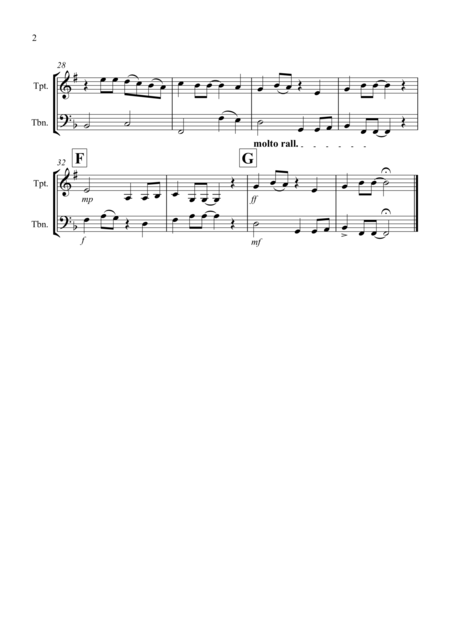 Yesterday For Trumpet And Trombone Duet Page 2