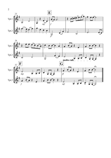 Yesterday For Trumpet Duet Page 2