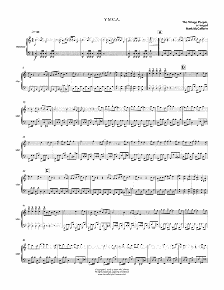 Ymca For Marimba Page 2