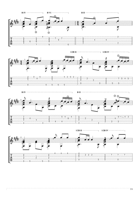 You Are The Love Of My Life Solo Guitar Tablature Page 2