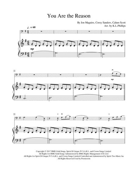 You Are The Reason Cello Solo With Piano Accompaniment Page 2