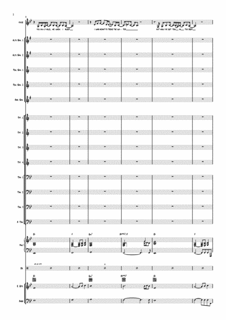 You Give Me Something For Voice And Big Band Page 2