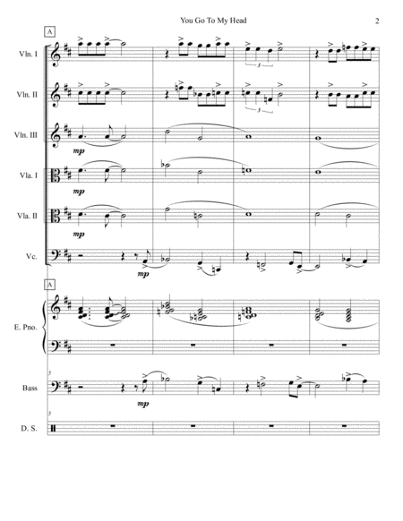 You Go To My Head String Sextet Page 2