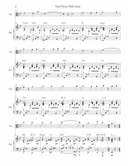 You Ll Never Walk Alone Viola Solo And Piano Page 2