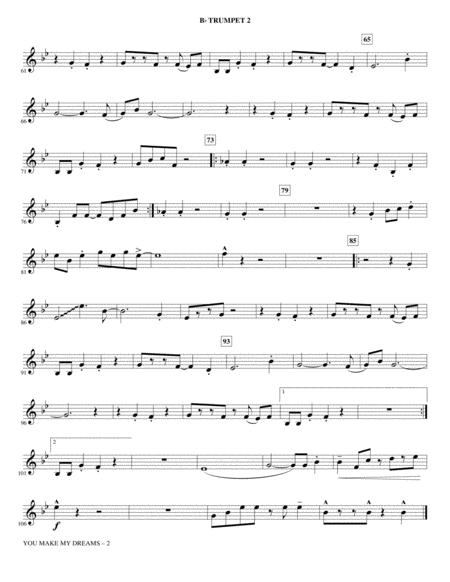 You Make My Dreams Arr Kirby Shaw Bb Trumpet 2 Page 2