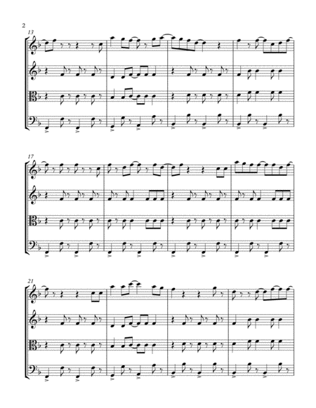 You Make My Dreams String Quartet Page 2