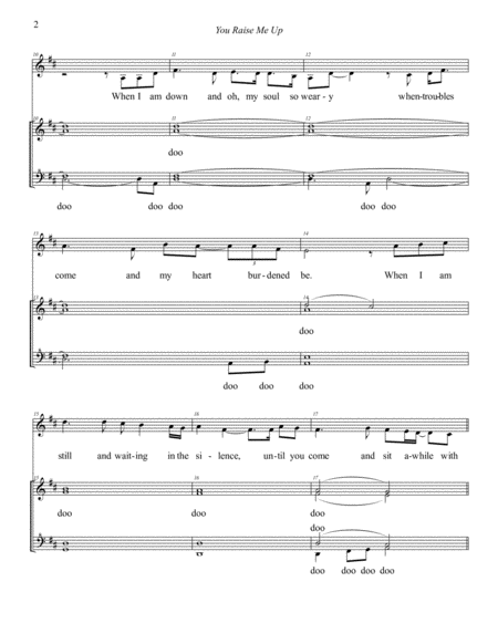 You Raise Me Up Choral Pricing Page 2