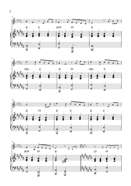 You Raise Me Up For Trumpet And Piano B Major Page 2