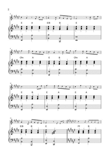 You Raise Me Up For Trumpet And Piano E Major Page 2